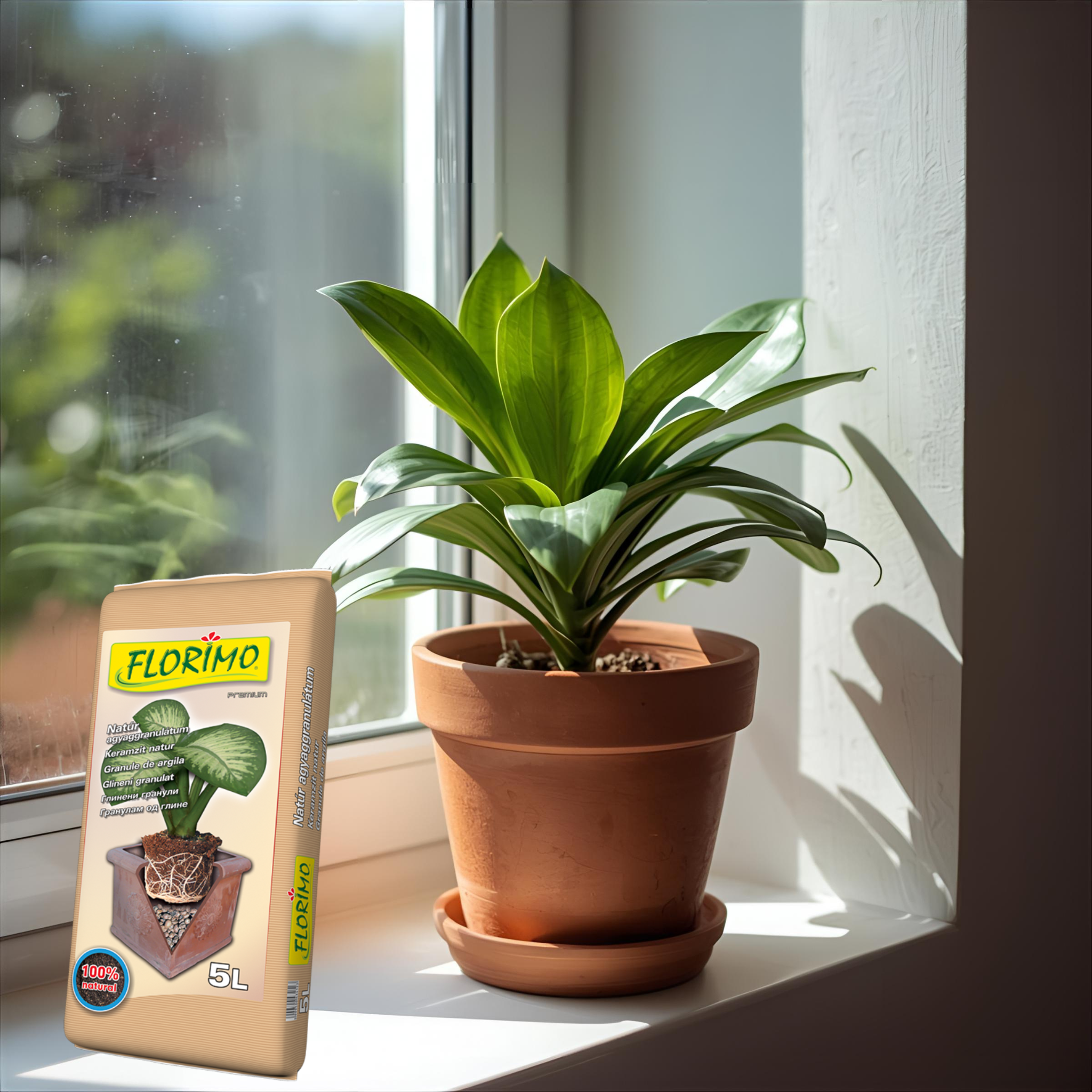 Agyag granulátum 5 l natúr (8-12 mm)